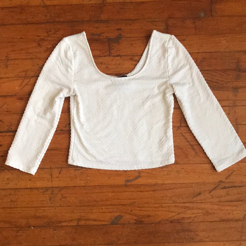 White crop top